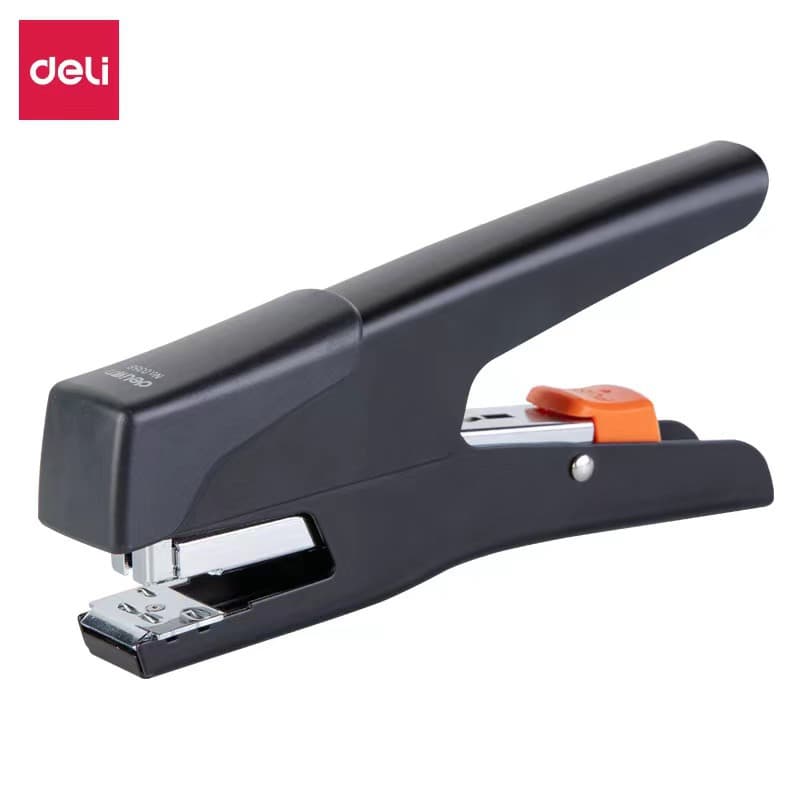 Deli Handheld Stapler 0358 Effort-Saving Type for Students and Home Use Universal No.12 Metal Stapler Wholesale