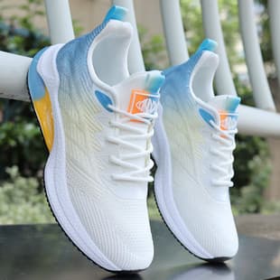 Men's Shoes 2024 New Breathable Sports Shoes Spring Summer Mesh Running Shoes Youth Soft Sole Versatile Dad Shoes Men's Shoes