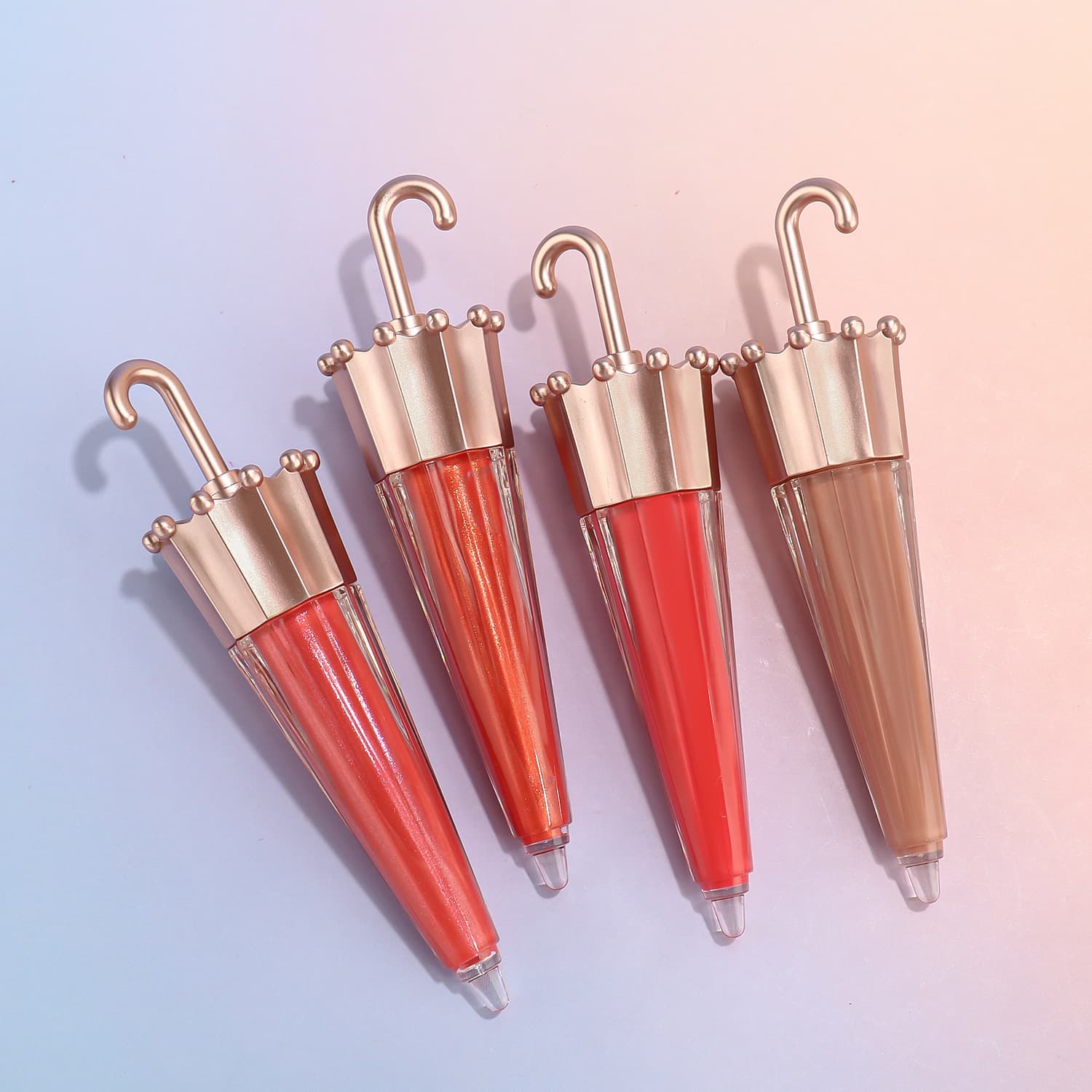 Parasol Umbrella Lip Gloss Lip Lacquer Cross-border E-commerce Lipstick Liquid Lipstick Waterproof Long-lasting Not Easy to Fade