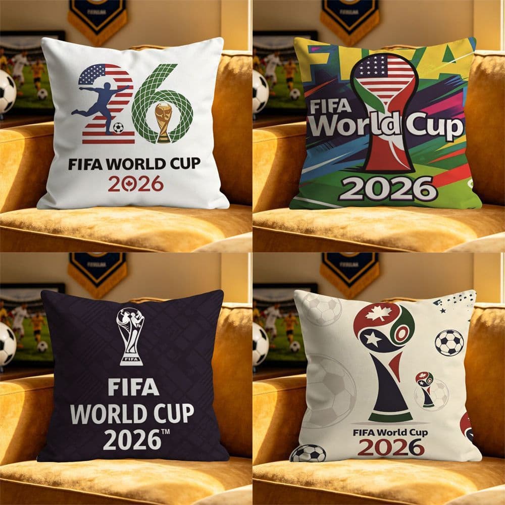 2026 World Cup USA-Canada-Mexico Throw Pillow Car Fan Sports Lottery Bar Soccer Theme Room Back Cushion