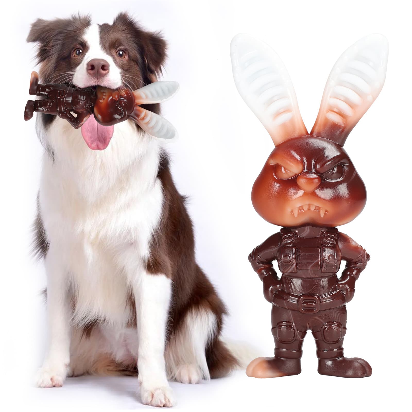Cross-border pet toys dog toys Amazon new police officer rabbit chewable nylon dog teething toys