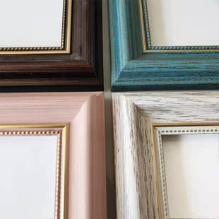 American European Vintage Picture Frame, Children's Art Drawing Paper Poster Cross Stitch Diamond Painting Watercolor Painting Mounting Frame