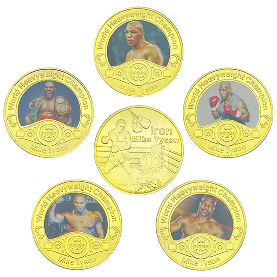 Mike Tyson Commemorative Coin WWE Boxing Collectible Commemorative Badge Wholesale Available