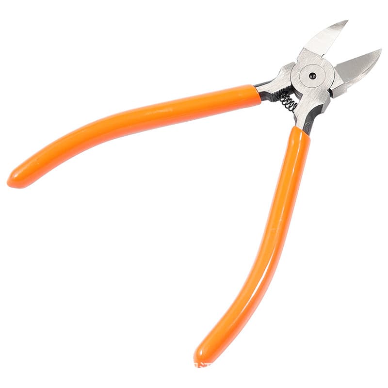 Key Brand Flush Cutter Electrician Scissors Industrial Grade Diagonal Cutting Pliers Offset Beak Opening Pliers Hand Wire Cutting Tool