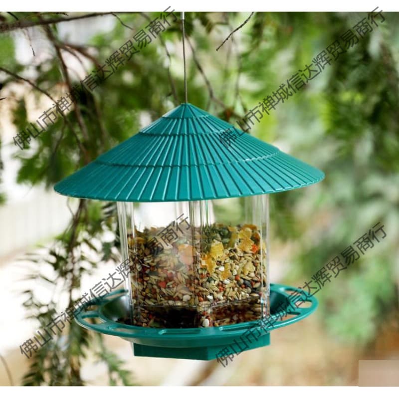Outdoor bird feeder, rain-proof and sprinkler-proof, pigeon, sparrow, birdcage, park hanging bird feeder
