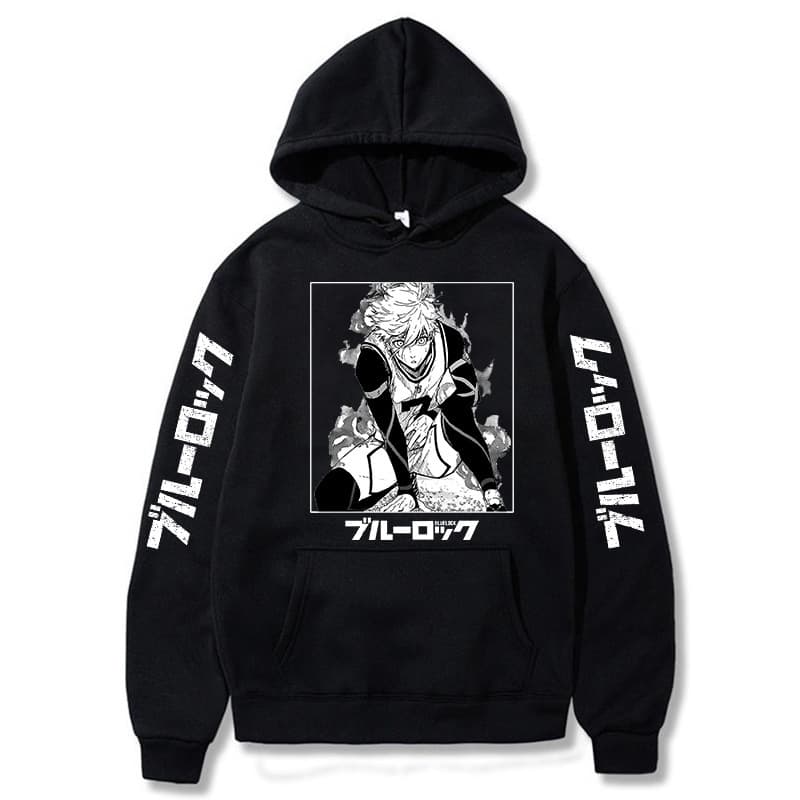 BLUE LOCK Yoichi Isagi Harajuku Fleece Hoodie Anime Hoodie