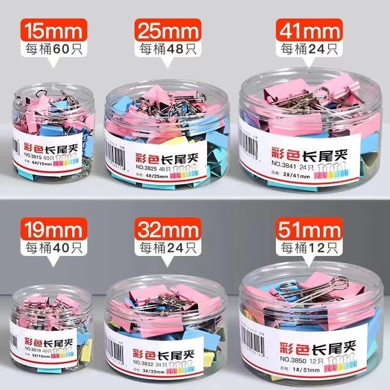 Volume selling color long tail clip metal bill clip office small size dovetail clip data storage classification folder
