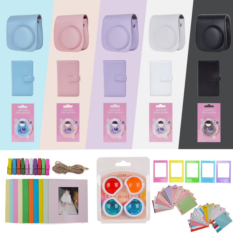 [Factory Direct Supply] Instax Mini 11 Camera Bag Gift Combo Set 7-Piece Kit