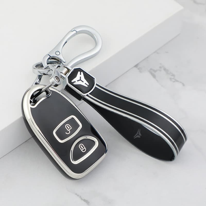 Compatible with older Kia Hyundai Tucson Sonata NF Genesis Coupe Cerato Forte Car Key Case Cover Holder