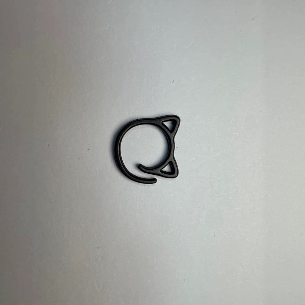 Open spiral colored marking clip, cat ear marking clip, open cat marking ring, open cat head marking clip