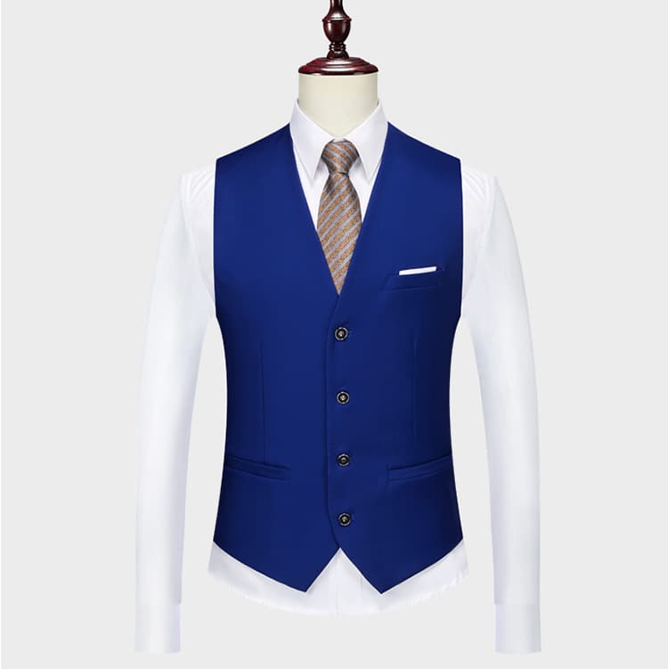 Men's Suit Vest, Business Formal Slim Fit Trousers, Professional Workwear Vest, Groomsmen Suit, Cross-Border Wholesale