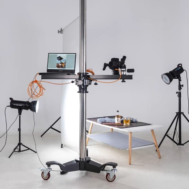 Heavy Duty Large Medium Cross Roller Photography Studio Stand Lift Camera Tripod Column Type Large Stand