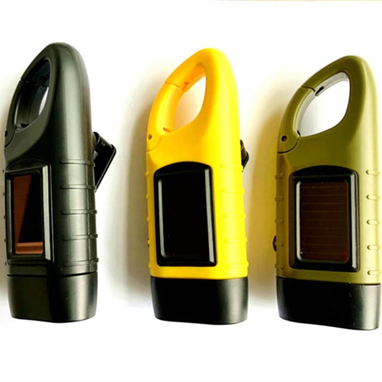 Mini Solar Hand Crank Flashlight Gift Item Original Factory Directly Supplied Handheld Torch Light Decorative Lighting