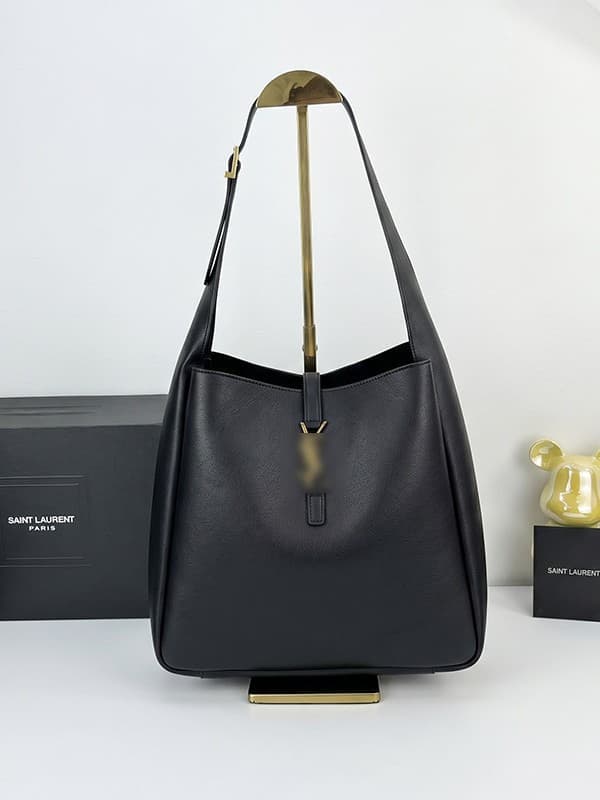 Genuine leather retro best-selling YSL hobo bucket bag, shoulder bag/underarm bag
