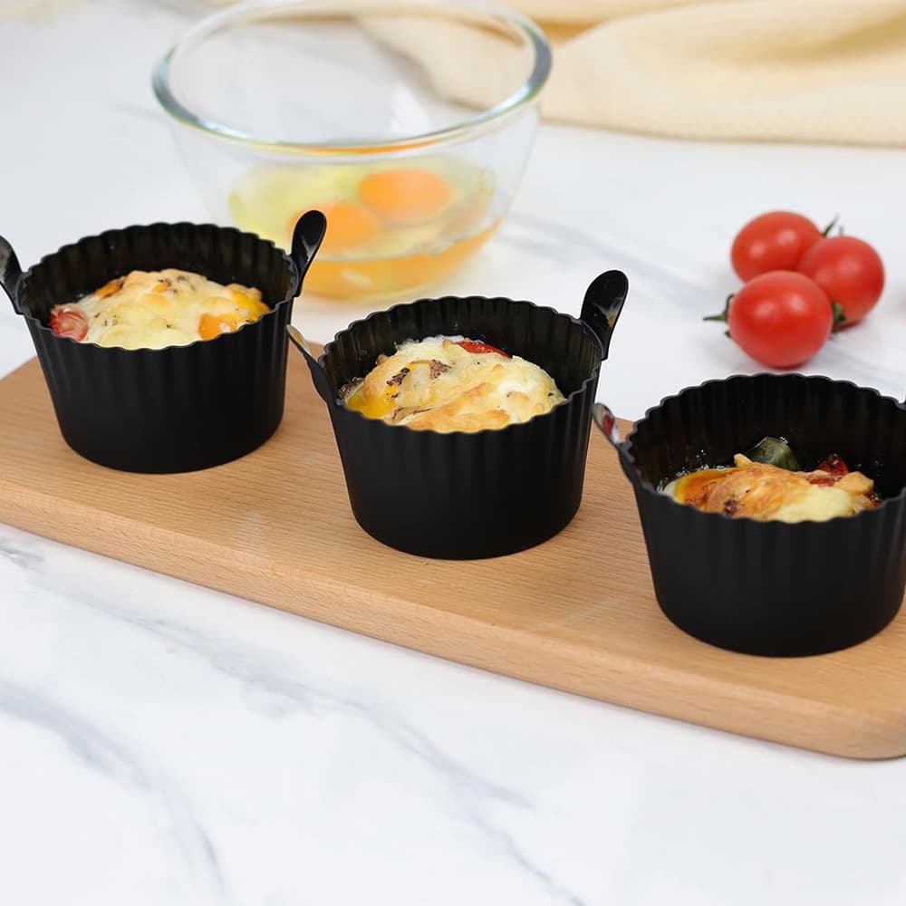 Thickened Large Size Air Fryer Silicone Egg Cup Steamed Egg Cup Steamer Bowl Muffin Cup Ramekin Kitchen Baking Mold