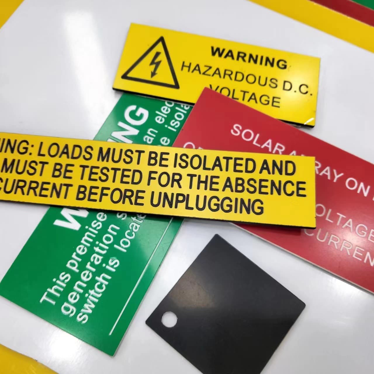 ABS dual-color board laser engraving raw materials for advertising panels, wholesale from manufacturers, sign and notice boards available for customization.