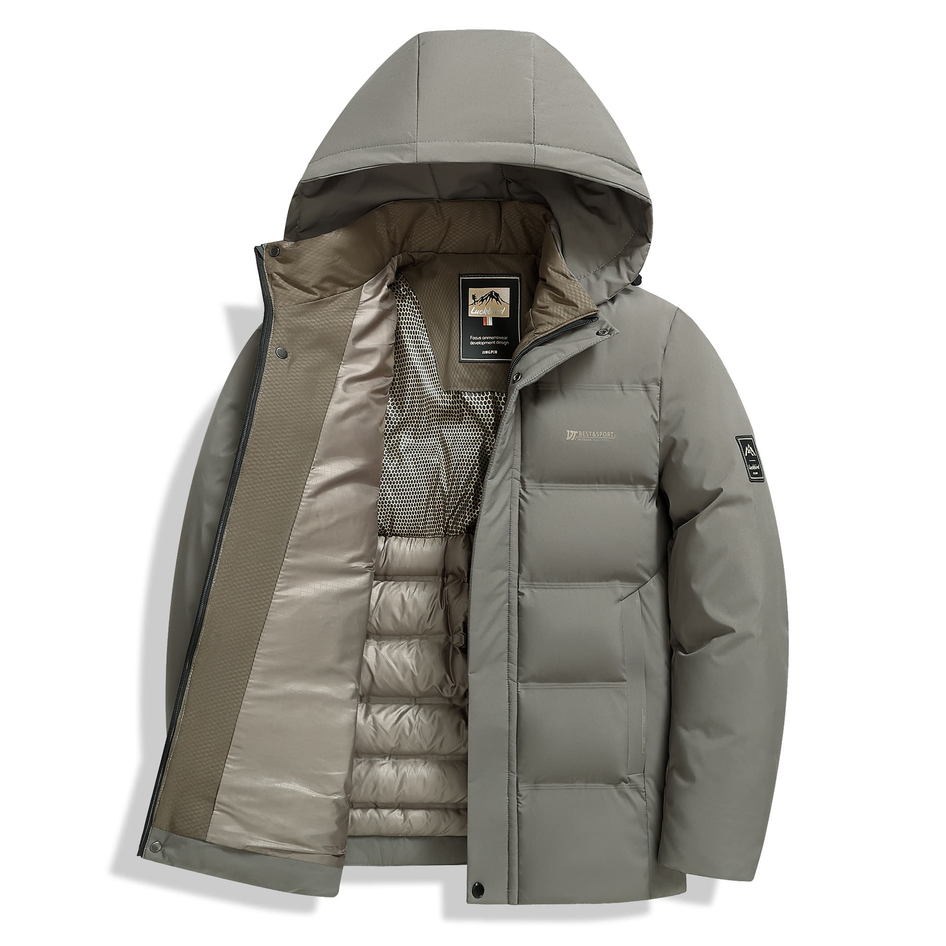 New Cotton Jacket Heat Retention Plus Size Thickened Middle-aged Elderly Men's Business Casual Cold-proof Warm Jacket Cross-border Version
