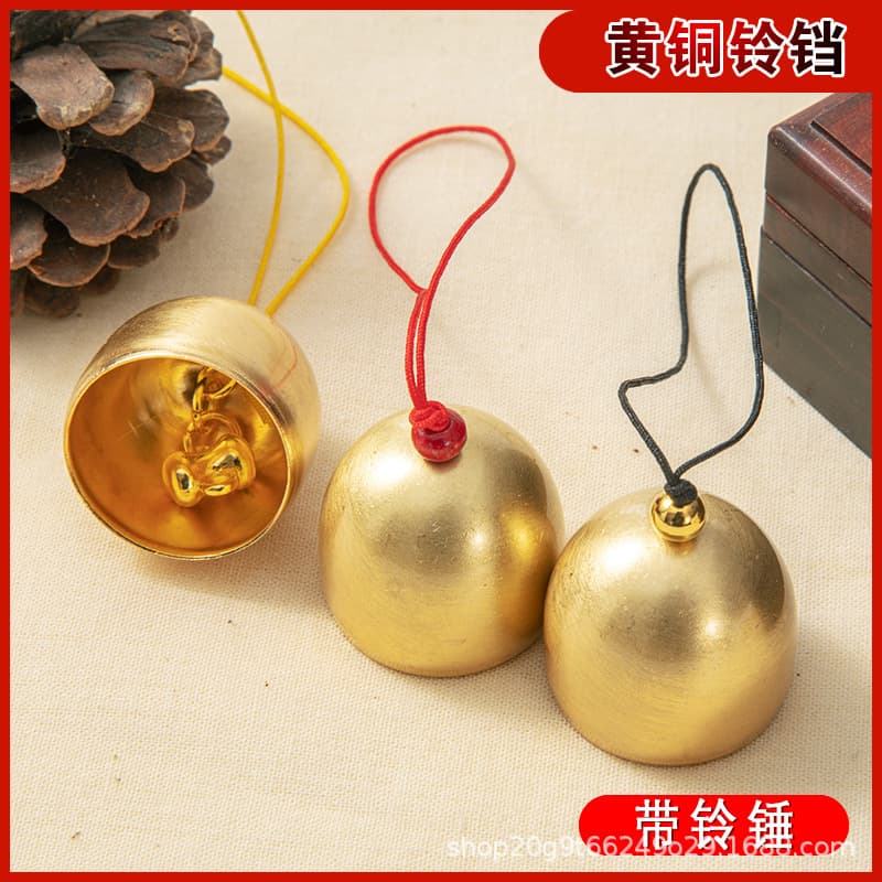 DIY wind chime ornaments, metal wind chimes, mini brass alloy bells, anti-theft bells, Christmas bells.