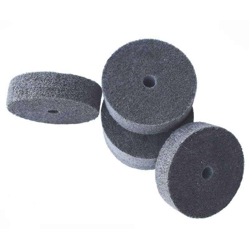 Thickened 3-Inch Fiber Wheel Polishing Wheel Bench Grinder Small Grinder Polisher for Deburring Edge Trimming