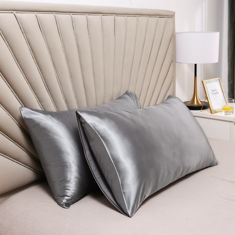 Factory batch cross-border Amazon pillowcase satin ice silk satin pillowcase silk satin AliExpress pillowcase