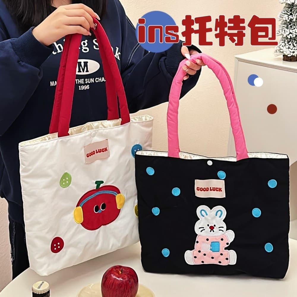 Versatile single product embroidered bags for spring and summer, fashionable commuter niche, large-capacity one-shoulder girly heart tote bag wholesale