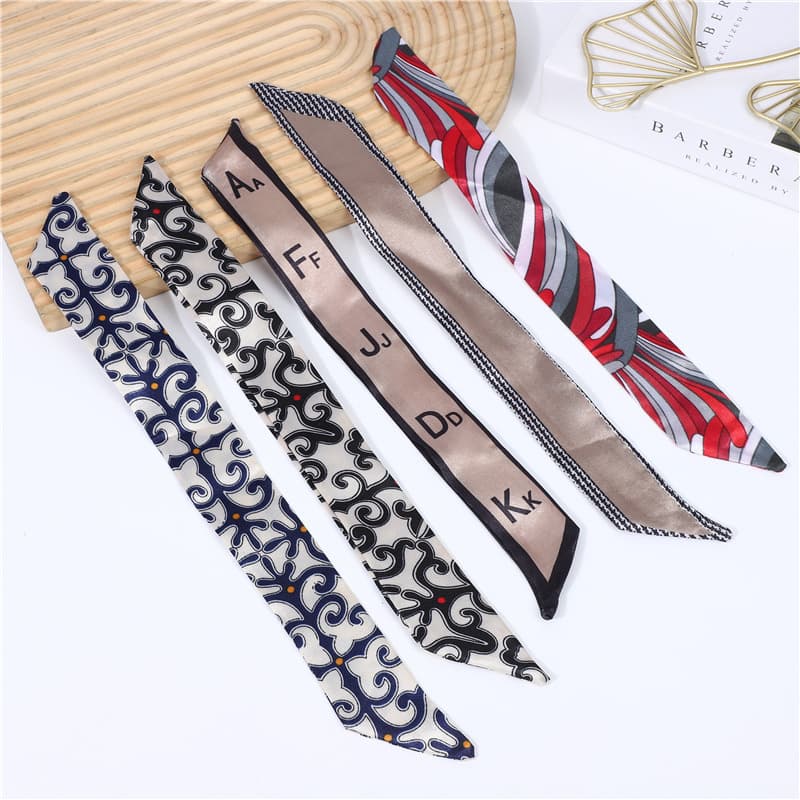 Lipstick Case with Scarf New High-End Elegant Simple Versatile Bag Tie Random Matching