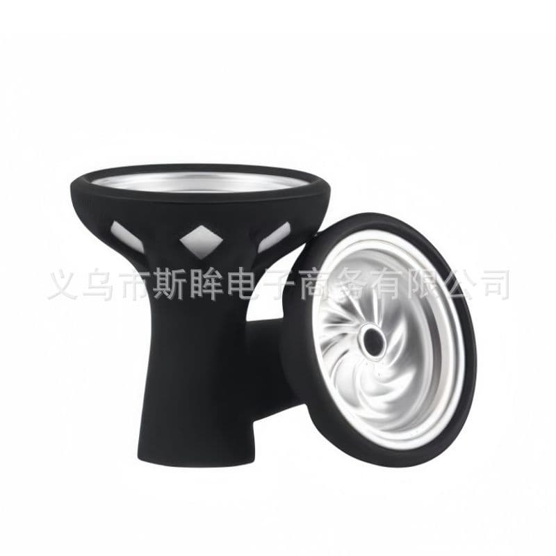 Arabian Shisha Accessories Aluminum Smoke Pot Cyclone Silicone Smoke Bowl Single Hole Shisha Head Bar Shisha