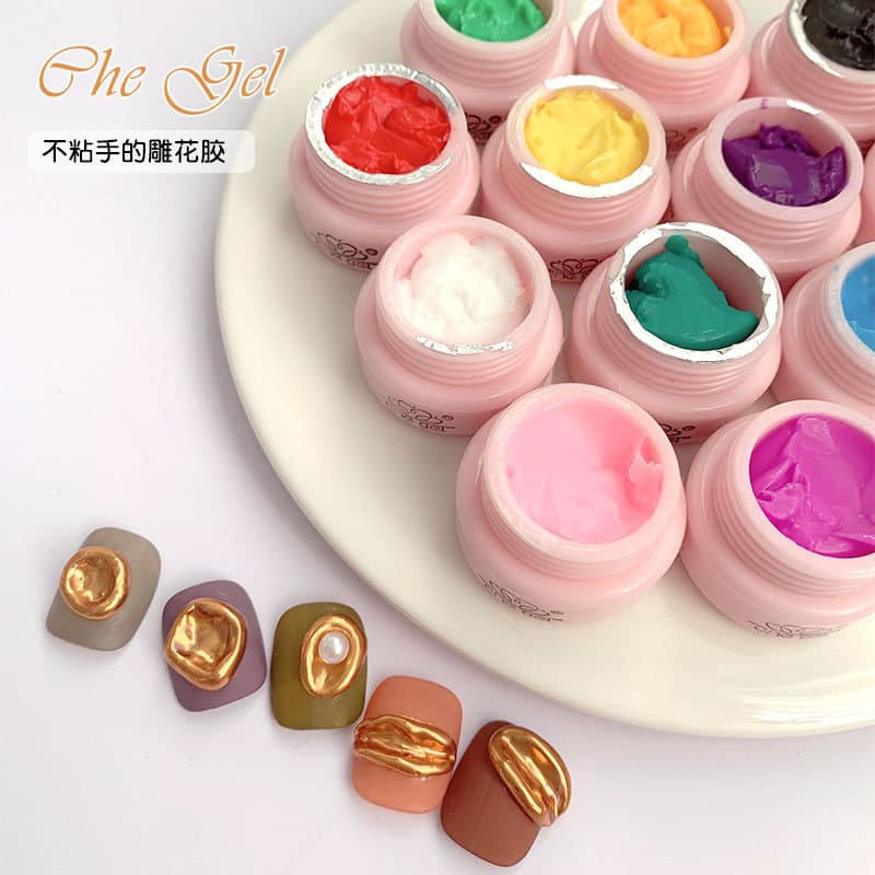 Manicure Carving Glue 5D Stereo Glue Carving Mud Nail Modeling Glue Solid Gel Gummy Glue Non-Stick Hand Glue Wholesale