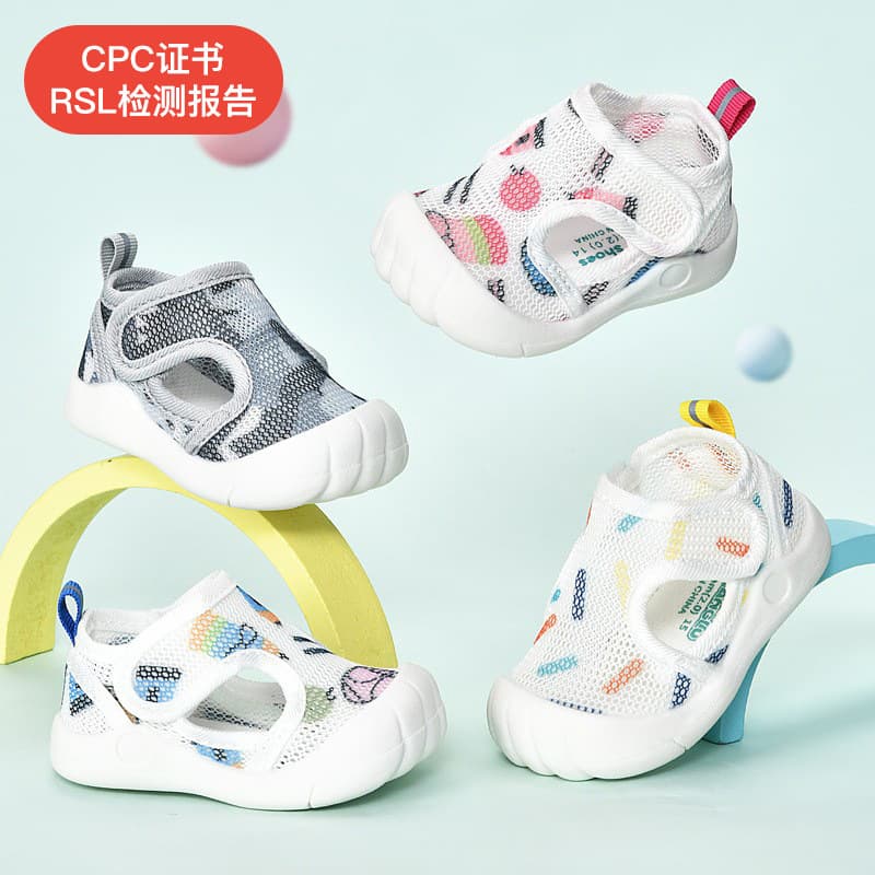 Baby Boys Summer Anti-slip Soft Sole Walking Shoes 0-1-2 Years Old Infants Mesh Shoes Girls Baby