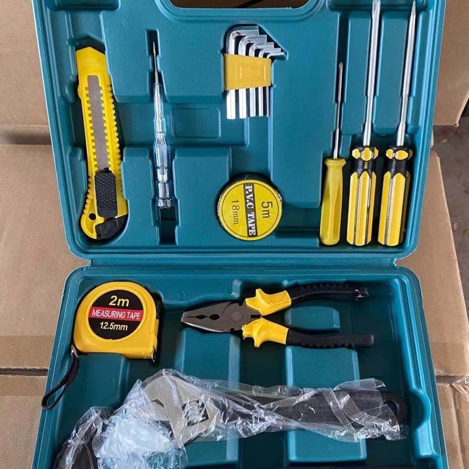 8016 Hardware Tool Kit 16pc Home Gift Hardware Tool Set Car Kit Tool Box
