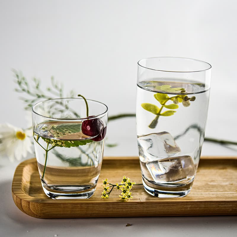 Simple Glass Cup for Home Use, Tea Cup, Breakfast Milk Juice Cup, Transparent Drinking Glass, Large Capacity Glass Beverage Cup
