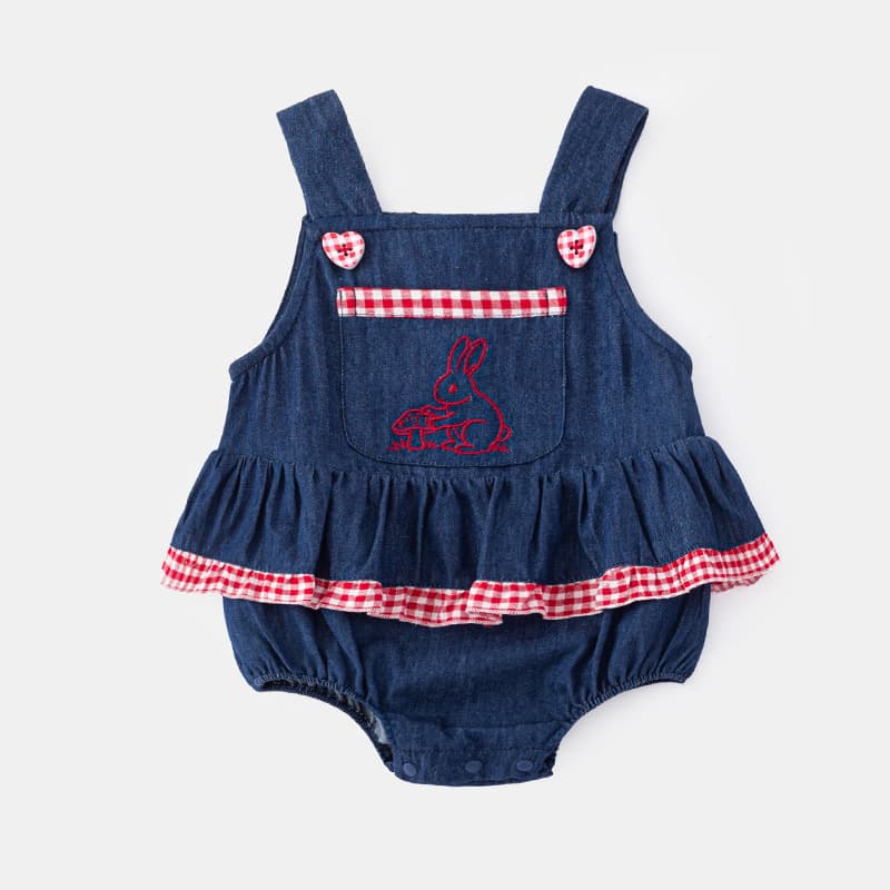 Girls' Summer Romper Dress 2026 New Stylish Casual Jumpsuit for Children Trendy Triangle Romper 5916