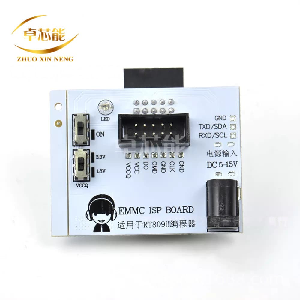 EMMC ISP Small Board EMMC Fly-Line Cable In-Line Read-Write Conversion Board RT809H Programmer Dedicated