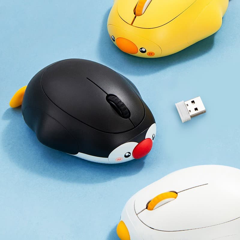 Waigua Original Cute Animal Wireless Mouse, Laptop Office Portable Cartoon Mouse