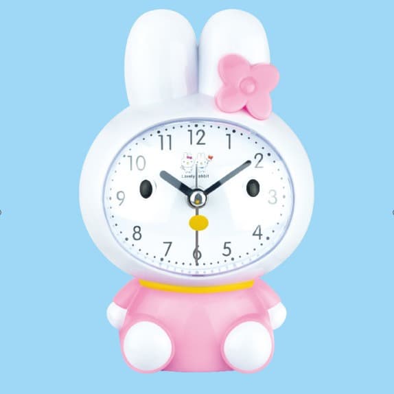 PVC display box cute bunny alarm clock rogue rabbit desk clock stationery store supply children's gifts company gifts