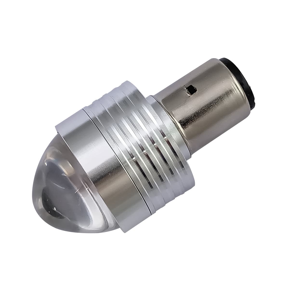 Motorcycle LED Headlight Conversion 35mm Super Bright Strong Light Strobe H4 Dual Prong Electric Scooter Lens Bulb