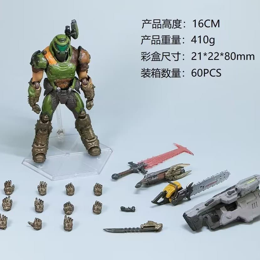 Anime Wholesale Doom Eternal Demon Slayer Articulated Action Figure Model