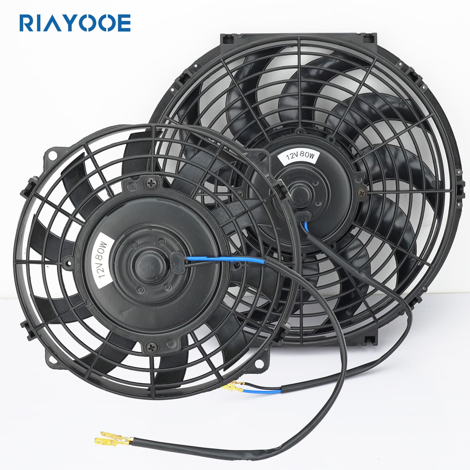 Radiator fan universal 12V 80W120W car oil cooler intercooler electric push-pull kit cooling system