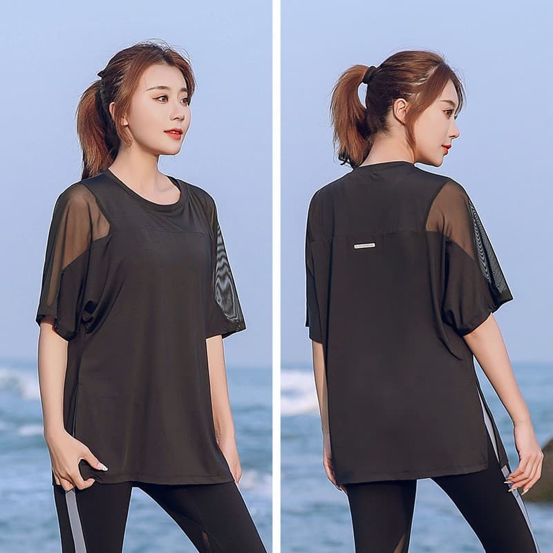 New Plus Size Yoga Set for Women Summer Loose Gym Workout Suit for 200 lbs Running Quick Dry
