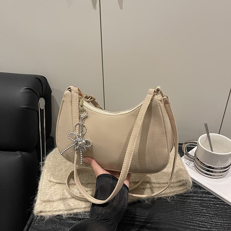 Frosted Personalized Trendy Textured Fashion Underarm Bag 2025 New Stylish Fresh Minimalist Single Shoulder Crossbody Small Square Bag