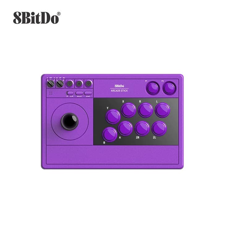 8BitDo Arcade Joystick V3 Purple Wireless Controller Bluetooth Wired Three-mode Connection Steam