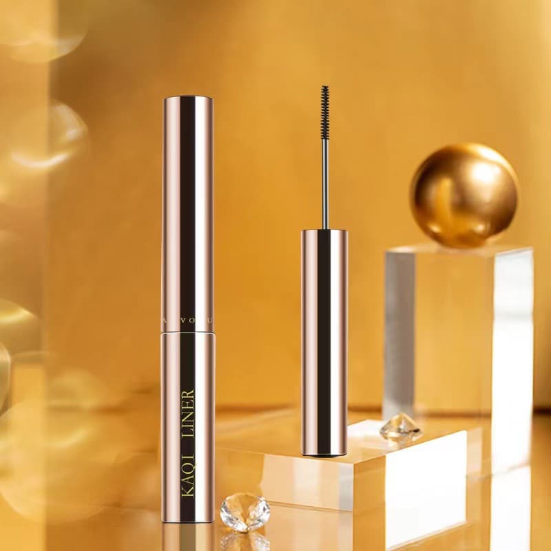 Waterproof Long-lasting Mascara Non-smudging Slim Brush Head Quick-drying Lengthening Curling Thickening Mascara Base Coat