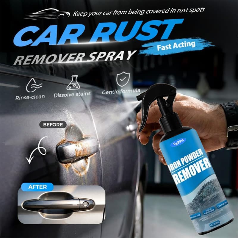KineShineX Rust Removal Spray Multi-Purpose Metal Rust Remover Heavy-Duty Iron Stain Remover for Cars