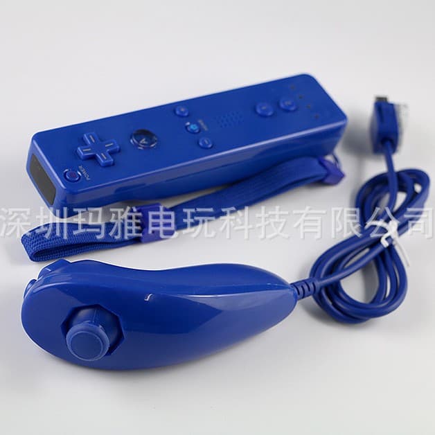 Repair parts for WII left and right controllers, WII left and right game controllers, straight controller, nunchuk 1 set