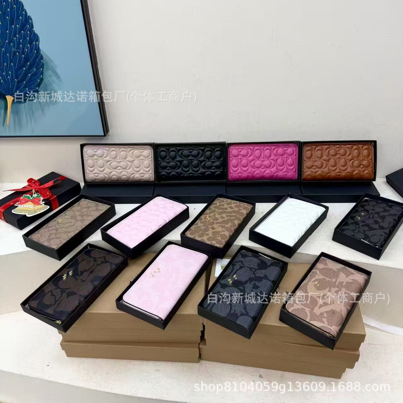 European and American Christmas Gift Set Crossbody Mini Bag 2025 New Fashion PU Embossed Coin Purse Personalized Clutch Bags