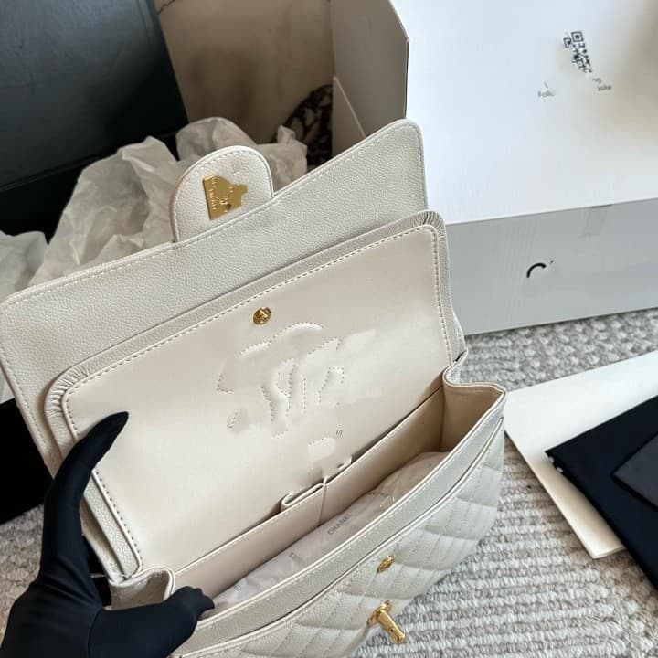 2025 New Genuine Leather Bag for Women, Classic Chanel-Style CF Quilted Chain Bag, Shoulder Crossbody Small Square Bag, Light Luxury
