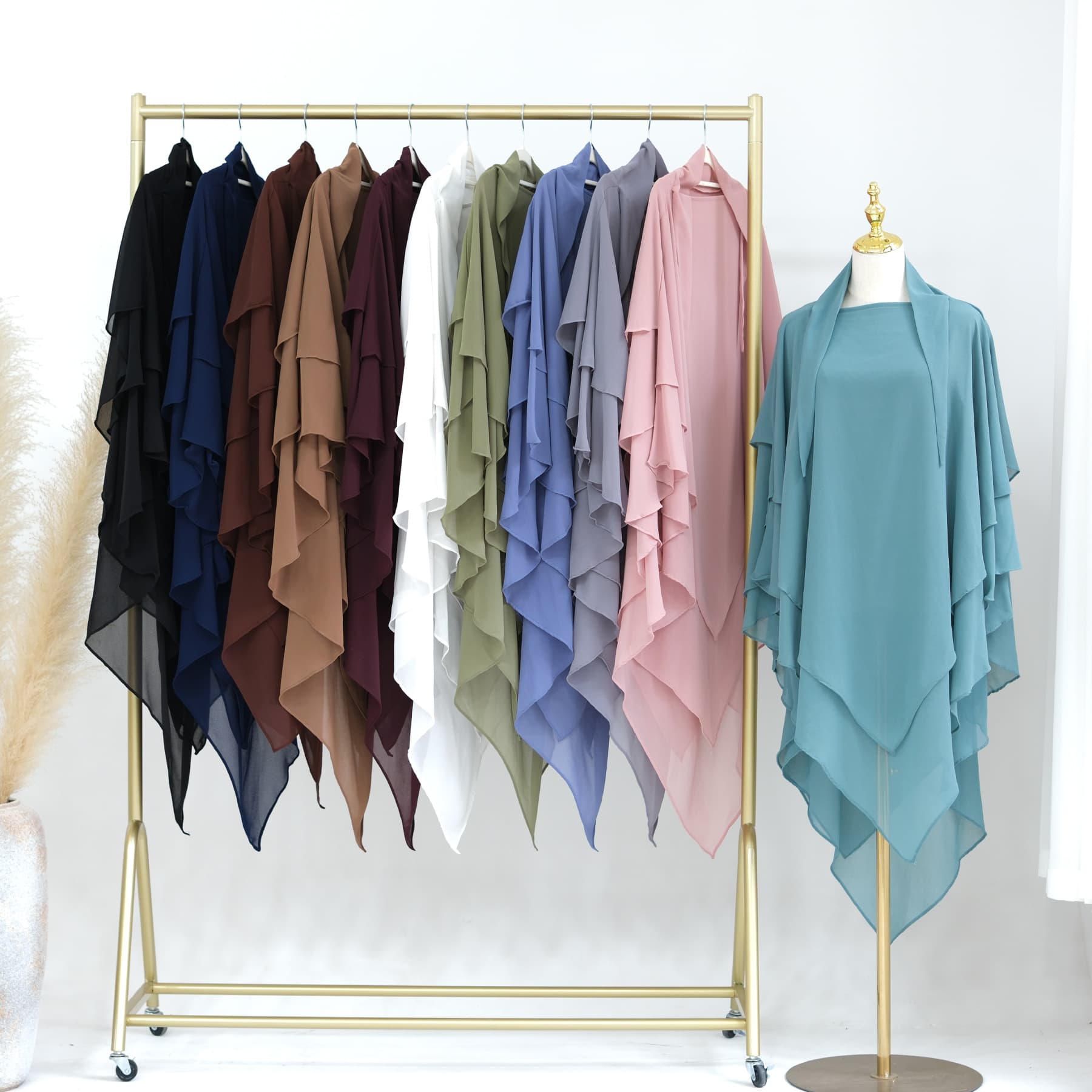 Loriya Solid Color Headscarf for AliExpress Amazon, Turkish Solid Color Headscarf HJ909