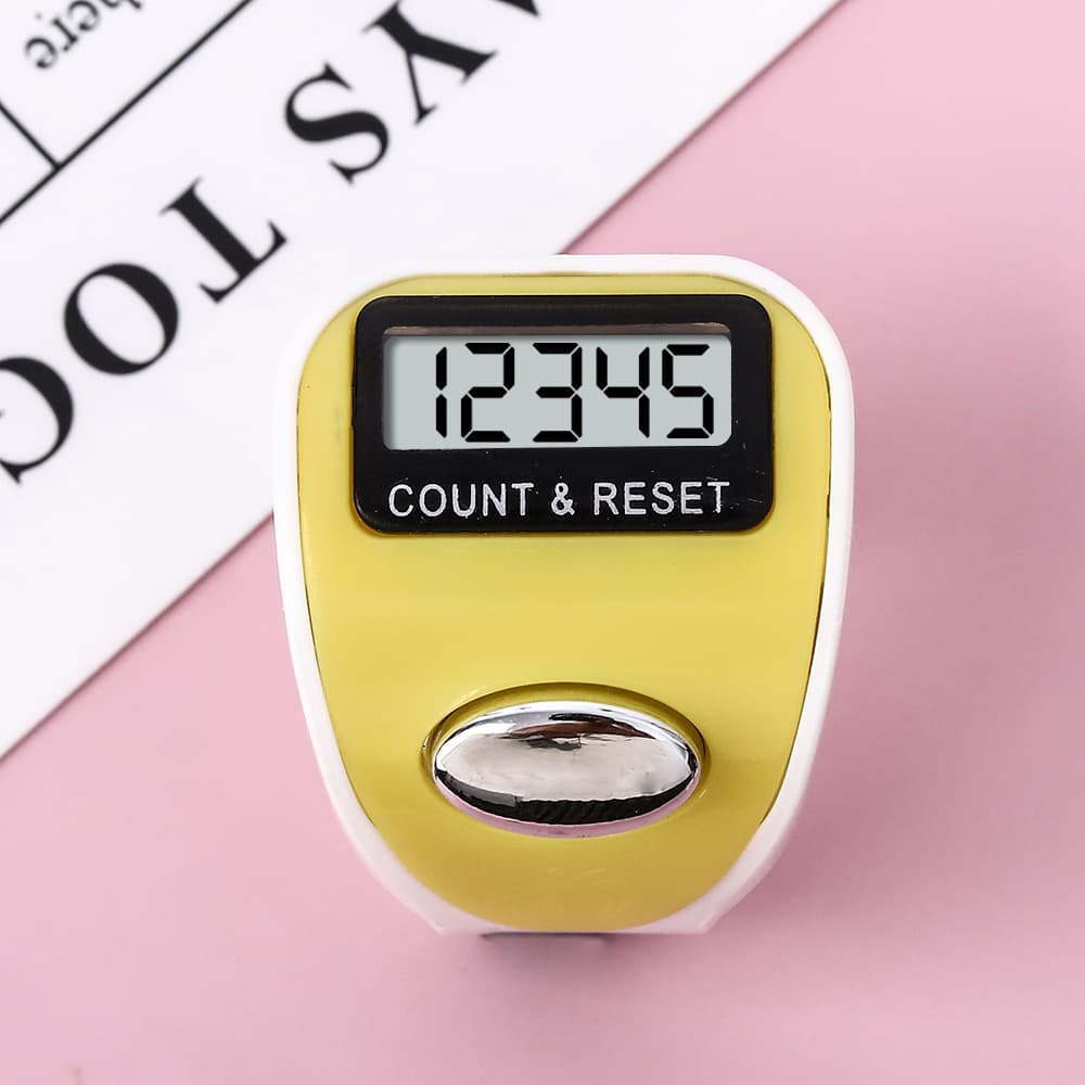 Finger Counter, Ring-Style Wearable Mini Ring Counter, Electronic Counting Device, Compact and Portable