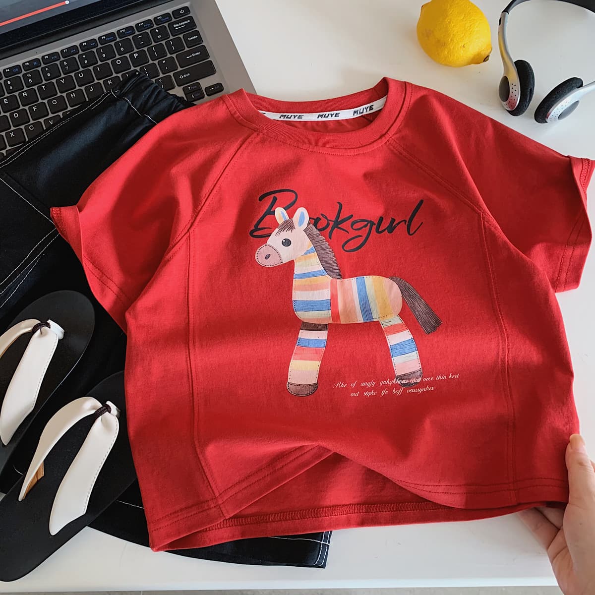 [Clearance Special, No Returns or Exchanges] Muye Kids Summer Short-Sleeve T-Shirt for Boys, Cute and Stylish Children's Top