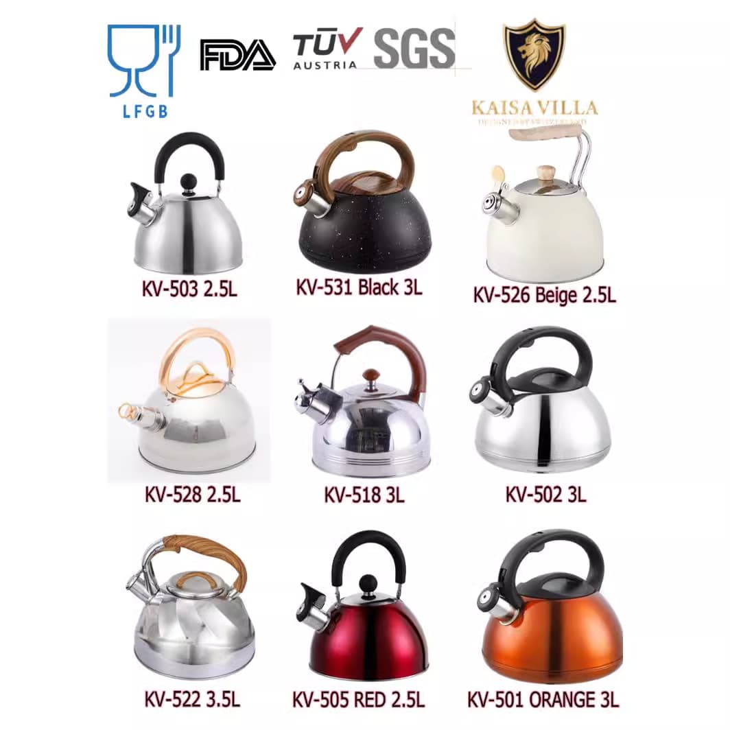 201 Stainless Steel Whistling Kettle Tea Pot Coffee Pot
